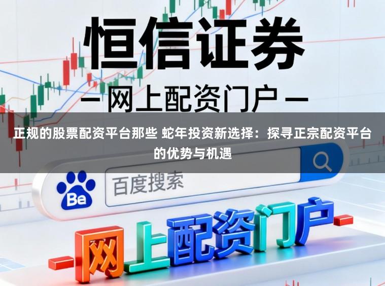 正规的股票配资平台那些 蛇年投资新选择:探寻正宗配资平台的优势与机遇